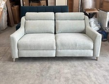 John Lewis Large 2 Seater Power Recliner Sofa Elevate, Metal Leg Aquaclean Baby