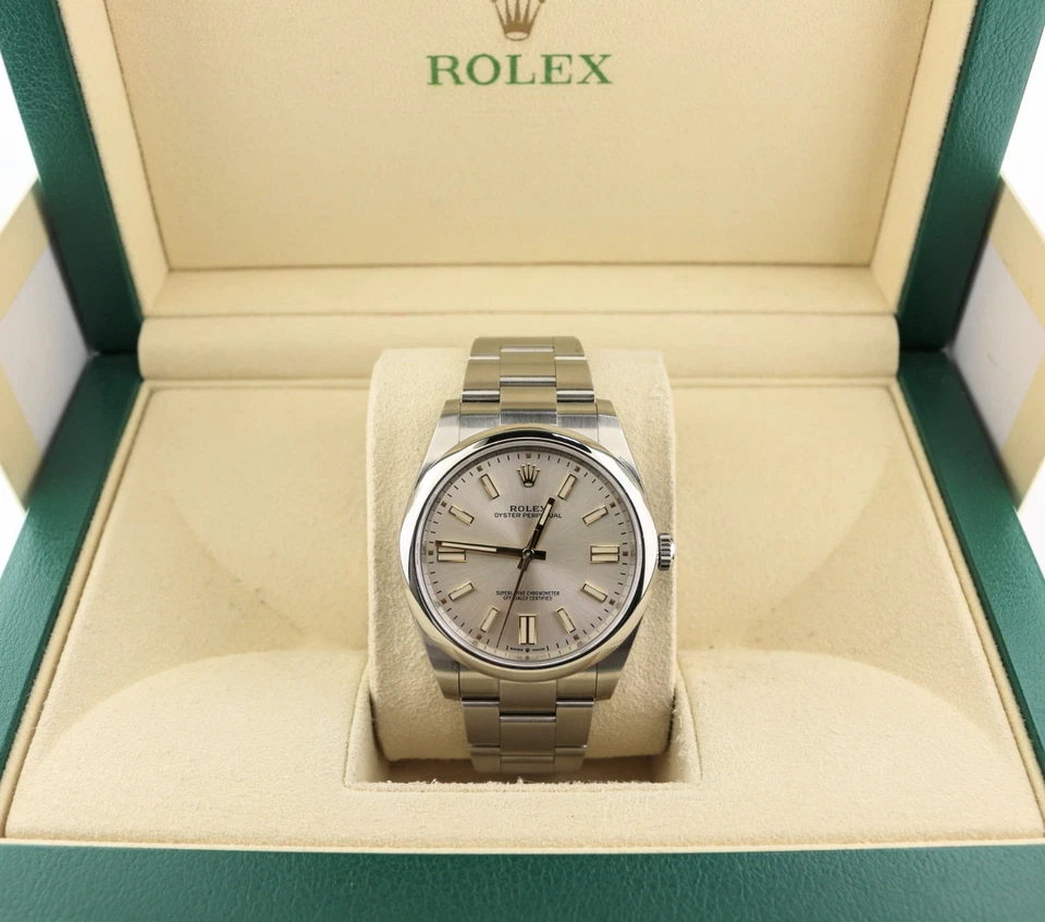Rolex Oyster Perpetual 124300 2023 esfera plateada SS Oyster sin papeles 41 mm Foto 3 de 4