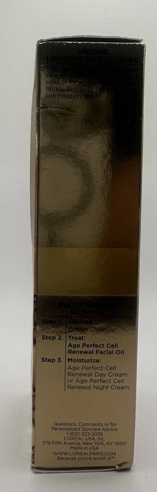 LOT Of 2 L'Oréal Age Perfect Cell Renewal Facial Oil Light 1.0oz Skin Renewal - Image 4 of 4
