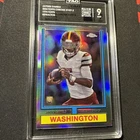 2024 Topps Chrome 1974 Topps Football Jayden Daniels #74TF-2 Refractor RC PSA 9