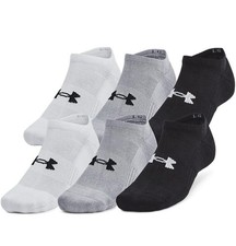 Under Armour Unisex Adult Essential No Show Socks - 6 Pack Size L   No Tags