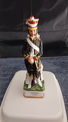 VTG 1970 Arnart Porcelain Corporal Grenadier 1806 Napoleon 14'' Decanter Figurine