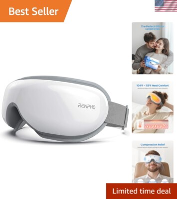 Renpho Bluetooth Eye Massager - Portable, Adjustable, and Enhances Sleep Quality