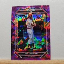 2023 Panini Prizm Baseball Joe Morgan base PURPLE CRACKED ICE Prizm SP # 263