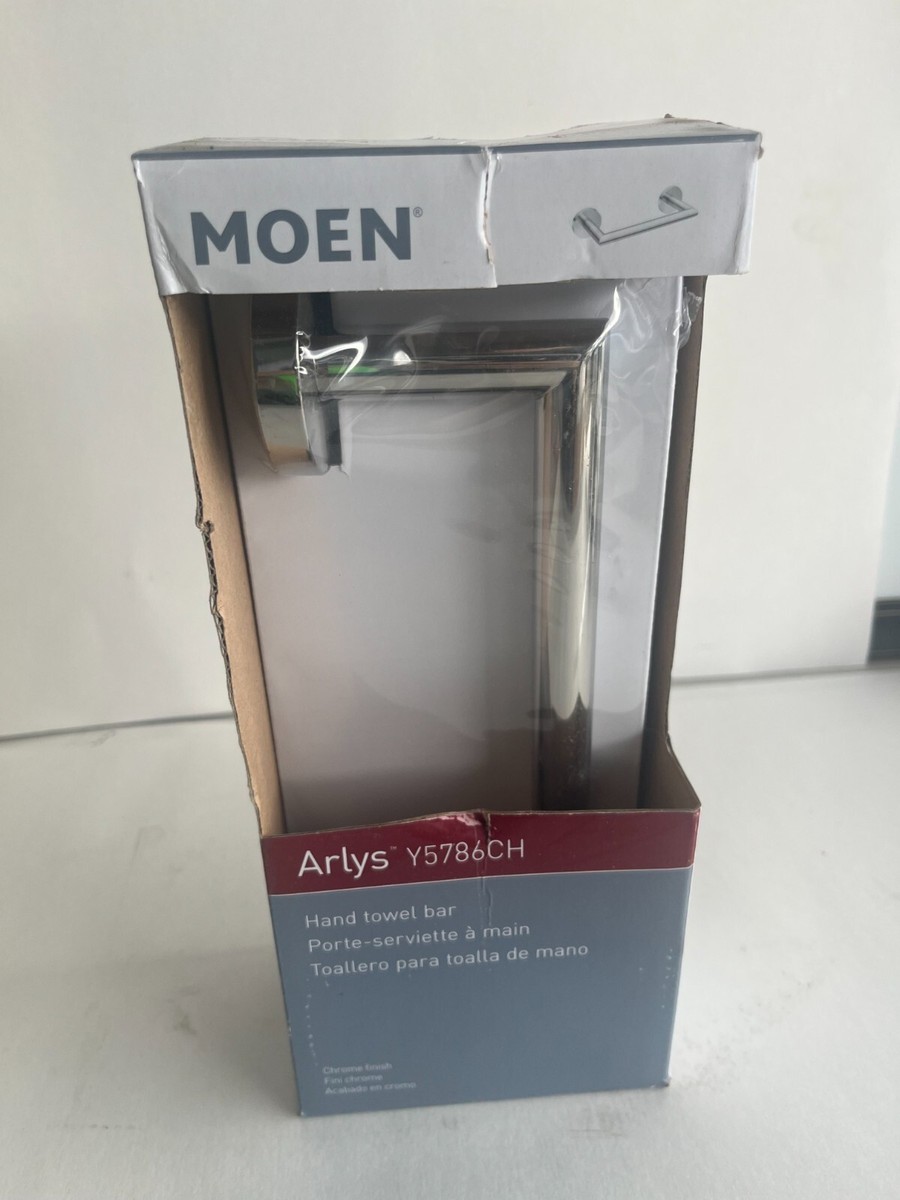 Moen Arlys Y5786CH Hand Towel Bar in Chrome New