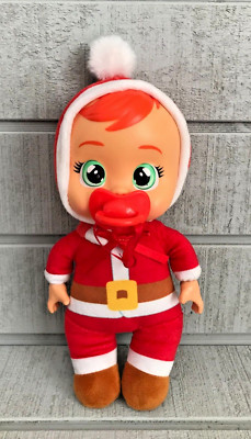 IMC TOYS ~ CRY BABIES Tiny Cuddles ~ Christmas Claus ~ w/Pacifier ~ 10'' Tall