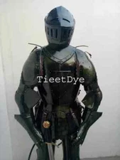 Gothic Armor  Medieval Crusader Combat Full Body Armor Suit Halloween Costume