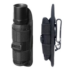 360 Rotatable Tactical LED Flashlight Holster Torch Holder Duty Belt Pouch Case