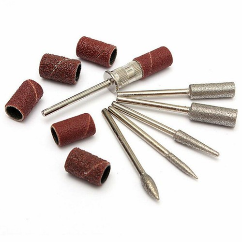 12PCS Electric Nail Drill Bits Set 3/32 Shank Size Sanding Bands Filing File 83 - Picture 7 of 7