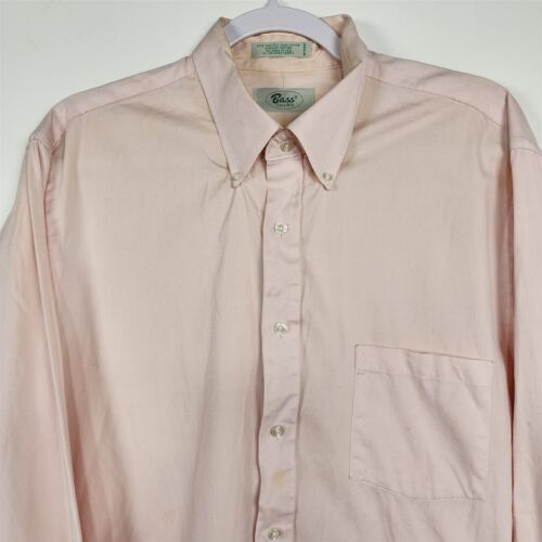 Camisa de vestir vintage de algodón rosa claro bajo manga larga para hombre 17 - Imagen 3 de 12