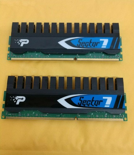 8GB ( 2X 4GB ) Patriot Sector 7 PC3-10666 DDR3-1333 PV7312G1333ELK Desktop RAM - Picture 2 of 4