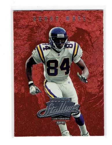 1998 Playoff Contenders Rookie Stallions Randy Moss #11 Rookie RC HOF Vikings