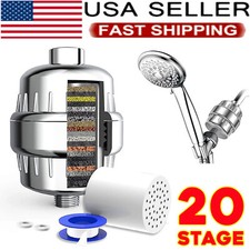 20 Stage Shower Head Filter Purifier with Filter for Hard Water Softener
