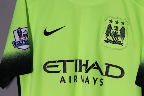 MANCHESTER CITY 2015 2016 THIRD FOOTBALL SHIRT JERSEY #17 KEVIN DE BRUYNE - Picture 4 of 7