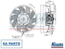 Fan, radiator for AUDI SUZUKI NISSENS 85548