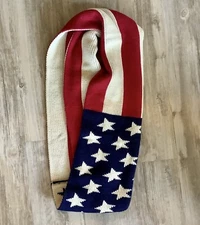US Flag Infinity Scarf Knit 50” x 11” Acrylic