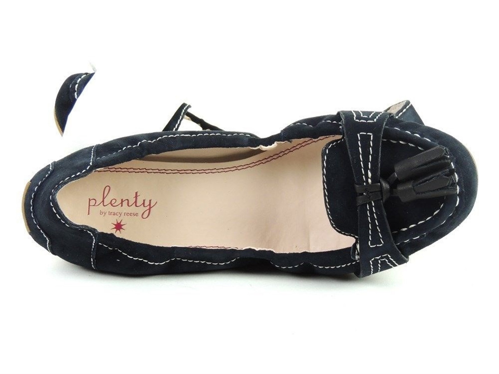 Plenty by Tracy Reece Women's Alice Leather Flats Russian Blue EU 37.5/US 7.5 M