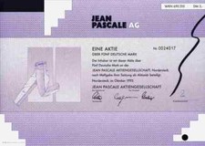 Jean Pascale AG 1995 Norderstedt Marbert Düsseldorf Neuss Kenvelo Santini Subway