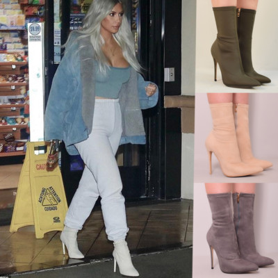 skinny heel ankle boots