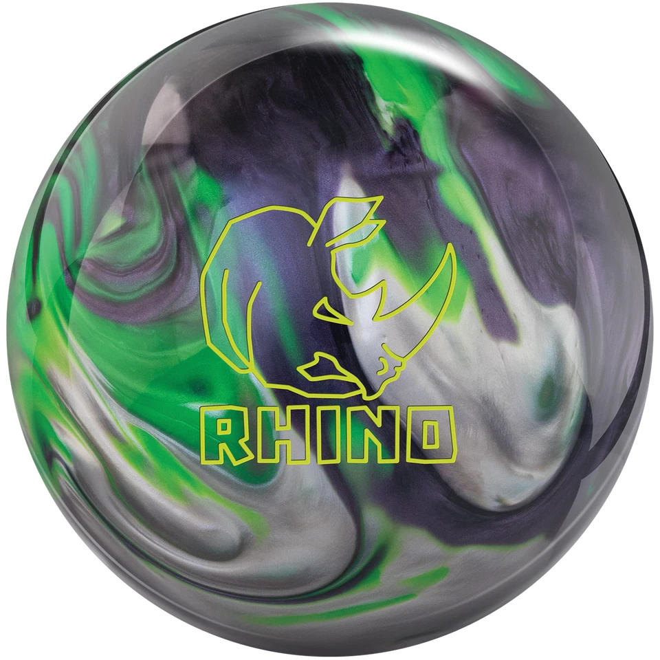 Brunswick Rhino Carbon/Lime/Silver Bowling Ball