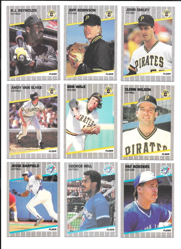 1989 Fleer Baseball Trading Cards / You Choose #s 201 - 400 / mb41 - Image 3 of 4