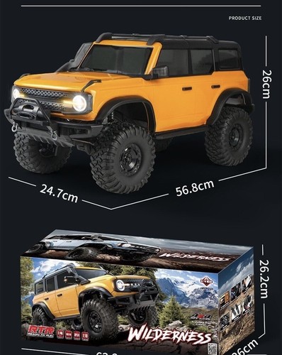 1/10 Hb Off-road Crawler R1001 Huangbo Toys TRAXXAS TRX4’s Low Cost Alternative - Picture 2 of 6