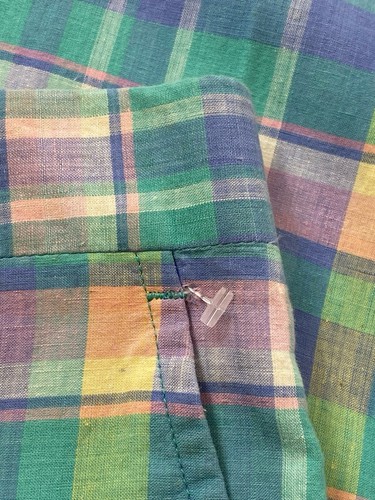 Vintage Mark Fore & Strike By Corbin Madras Plaid Golf Preppy Pants Talon 34x28 - Picture 18 of 22