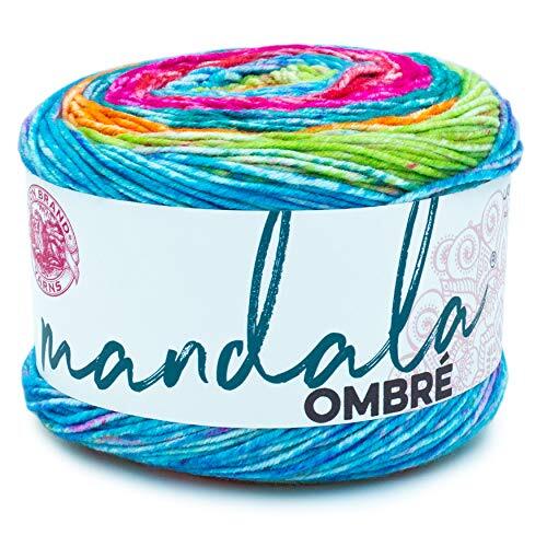 Lion Brand Yarn Company 551-206 Mandala Ombre Filato, Happy, One Matassa (Y6C)