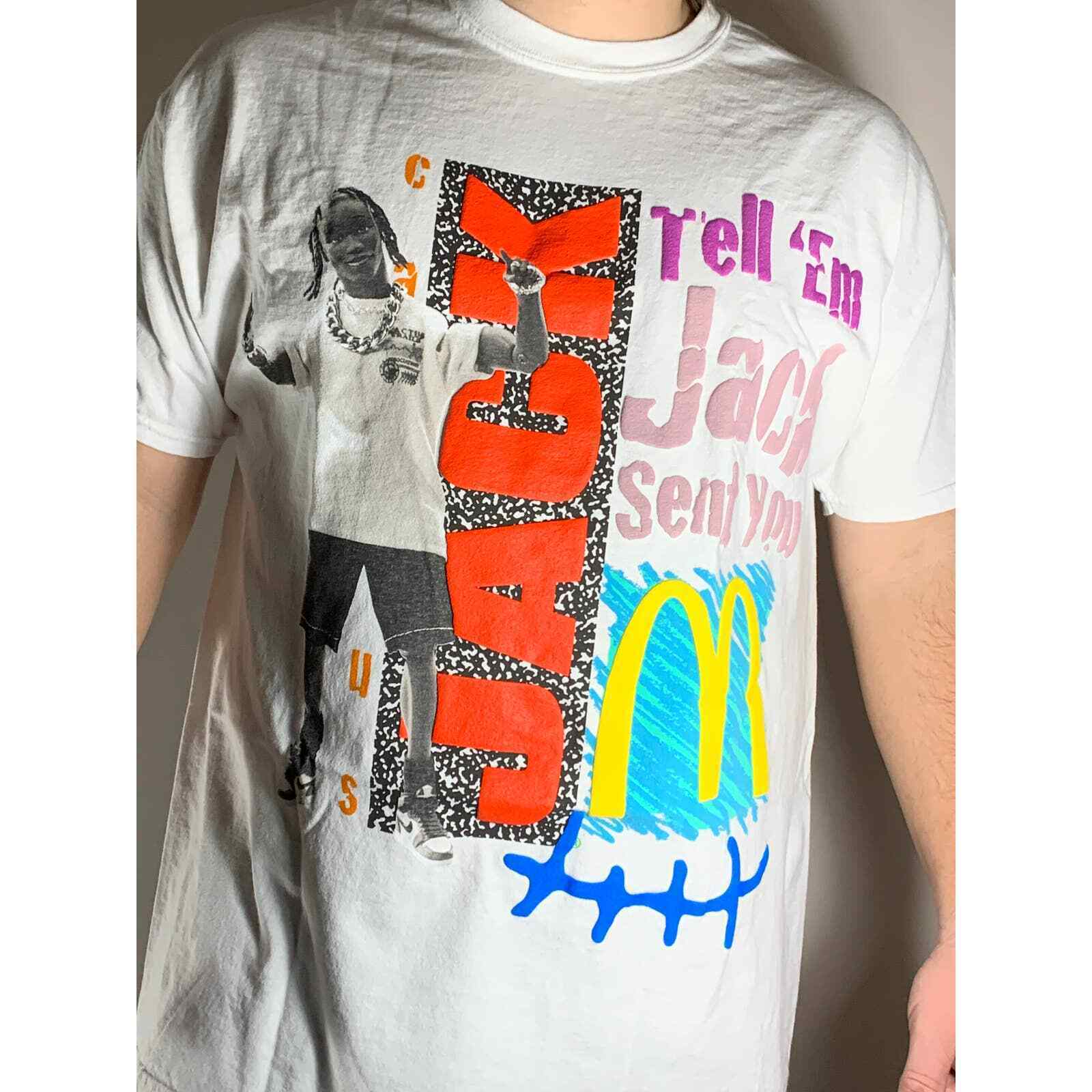 Travis Scott X McDonald’s Cactus Jack T-shirt Mens Size XL