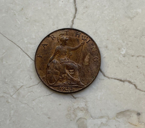 1922 Great Britain Farthing bg