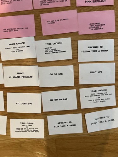 Vintage 1965 Frank Bresee's PASS-OUT Adult Drinking Game Replacement Pieces - Picture 11 of 13