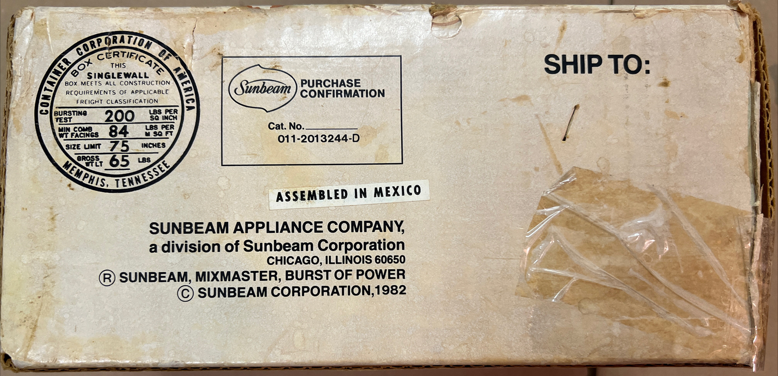 Vintage Sunbeam Mixmaster Heavy Duty 5 Speeds Mixer With Original Box