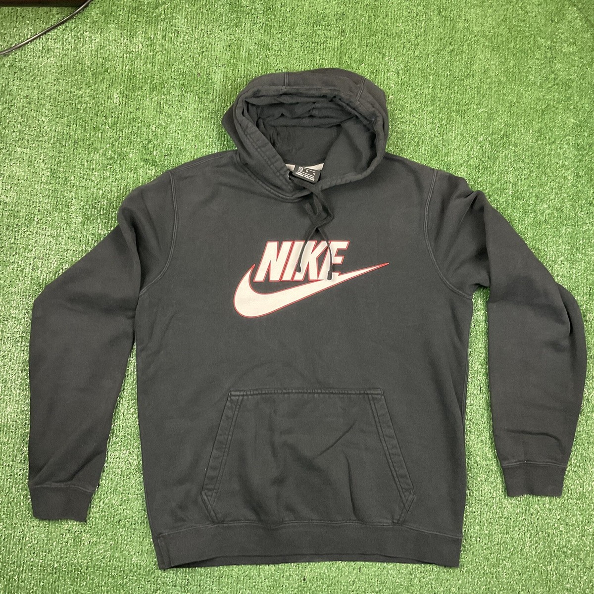 black nike hoodie big logo