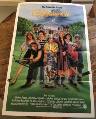 Caddyshack 2 1988 folded 1sh movie poster 27x41 Jackie Mason Golf ...