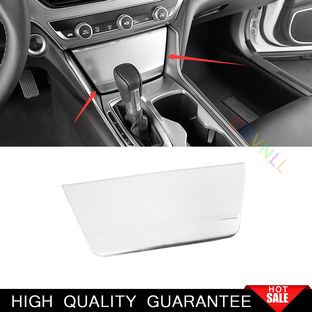 2018 honda accord cigarette lighter For Honda Accord 10th 2018-22 Silver Steel Console Cigarette Lighter Panel  Trim
