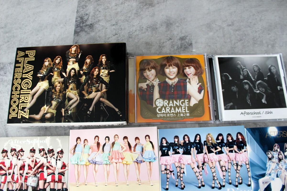 SET x11 AFTERSCHOOL Japan CD NO PHOTOCARD Playgirlz Orange