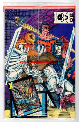 X-FORCE #1 - With Cable Card - NM Aug 1991 Vintage Marvel Comic