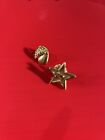 Longaberger 2 Gold Lapel Pins Acorn And 5 Year Star