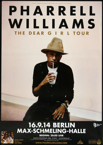 Pharrell Williams - Dear Girl , Berlin 2014 | Konzertplakat | Poster-image