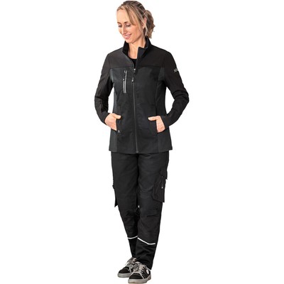 PLANAM NORIT Damen Hybridjacke Schwarz Arbeitsjacke Stretch Softshell