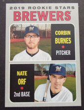 2019 Topps Heritage Rookie Stars Corbin Burnes / Nate Orf # 88
