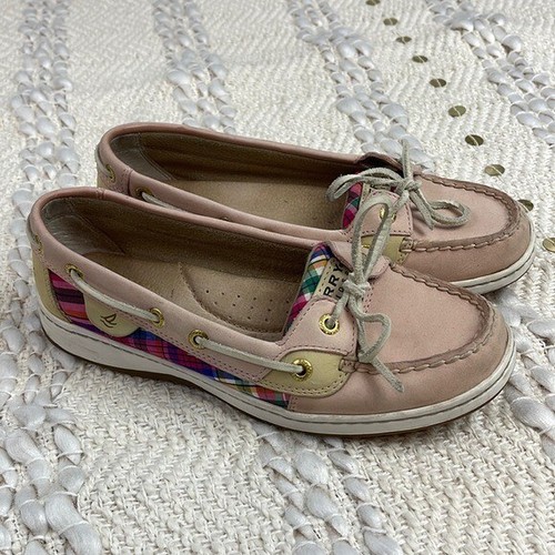Sperry Angelfish Madras Plaid Slip On 