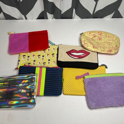 Ipsy Makeup Cosmetic Bag Lot Glam Bags No Makeup ~ Lot Of 8