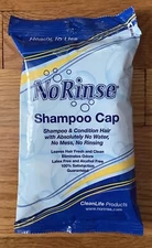 Clean Life • No Rinse Shampoo Cap • Latex & Alcohol Free • NEW (sealed)