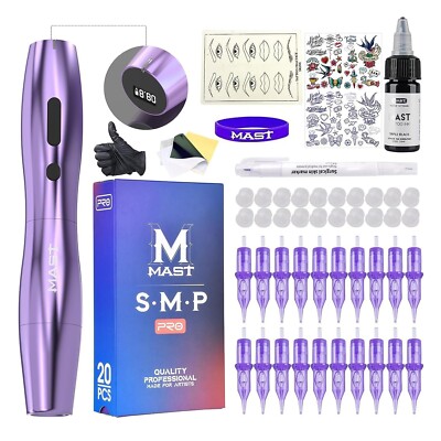 Mast Tattoo Kit P20 Wireless Tattoo Pen Machine Gun Kit Tattoo 