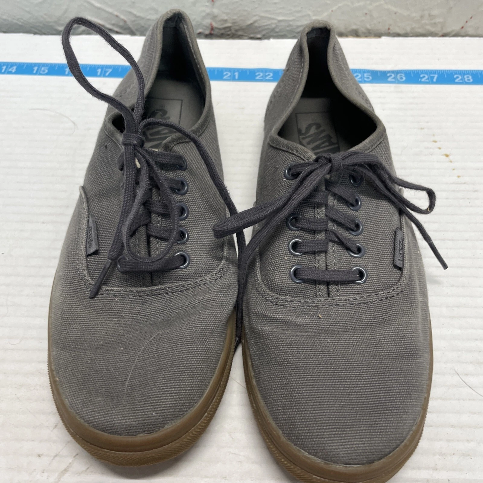 Scarpe da skateboard Vans sneakers donna 9 uomo 7 5 grigio marrone chiaro basse TC9R