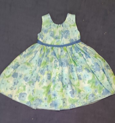 Robe Fille Gymboree Taille 6 - Rose, Gris, Bleu - Style Débardeur - 100% Coton - Très Bon état