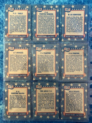 Desert Storm Series II Victory Series complete trading card base set Topps 1991 - Picture 7 of 23