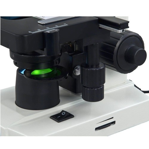 Microscopio trinocular de laboratorio LED OMAX 40X-2500X + cámara de 1,3 MP + diapositivas + papel de lente + estuche - Imagen 10 de 10