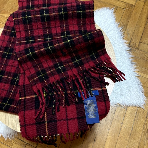 ๐ Vintage Polo Ralph Lauren Virgin Wool Scarf Neckwear - Picture 8 of 8
